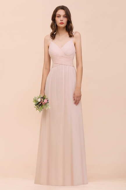 Peach Bridesmaid Dresses Long Cheap | Bridesmaid dresses