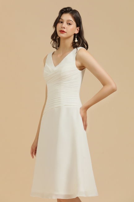 white short gown dress