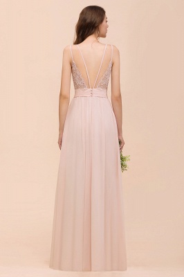 Peach Bridesmaid Dresses Long Cheap | Bridesmaid dresses_3