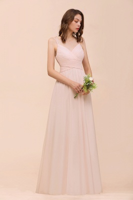 Peach Bridesmaid Dresses Long Cheap | Bridesmaid dresses_5