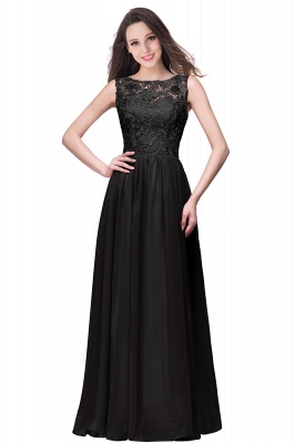 Simple evening dresses long navy blue | Prom dresses with lace_7