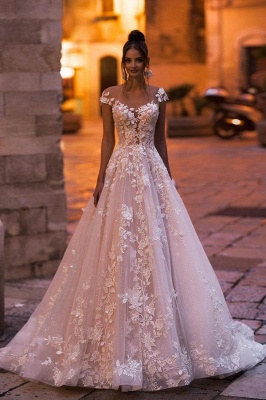 Gorgeous wedding dresses A line | Wedding dresses lace_1