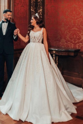 Beautiful Wedding Dresses Princess | Wedding dresses with glitter_1