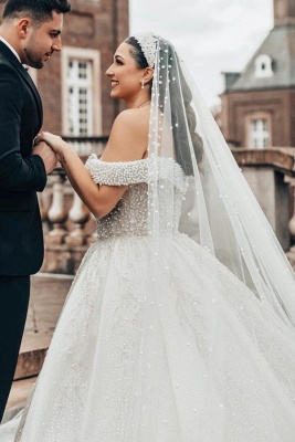 Extravagante Hochzeitskleider Prinzessin | Brautkleider Spitze mit Glitzer_3