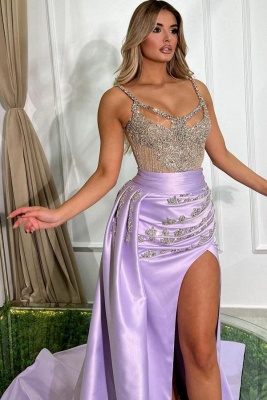 Lilac evening dresses long glitter | Cheap prom dresses evening wear_6