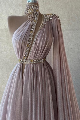 Chic Evening Dresses Long Dusty Pink | Prom dresses with glitter_2