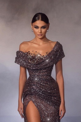 Elegant evening dresses long glitter | Luxury prom dresses online_2