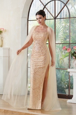 Mermaid Evening Dresses | Champagne Prom Dresses Long_5