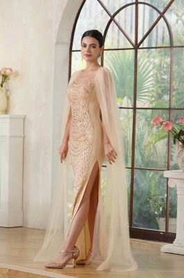 Mermaid Evening Dresses | Champagne Prom Dresses Long_8