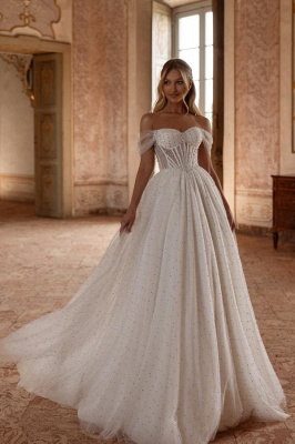 Elegant A-line wedding dresses | Cheap wedding dresses online_1