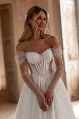 Elegant A-line wedding dresses | Cheap wedding dresses online_3