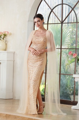 Mermaid Evening Dresses | Champagne Prom Dresses Long_7