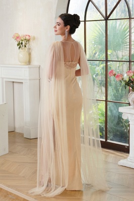 Mermaid Evening Dresses | Champagne Prom Dresses Long_2