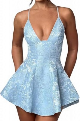 Sky Blue Cocktail Dresses Short Cheap | Prom Dresses Simple_5