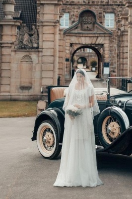 Schöne Hochzeitskleider Boho | Brautkleider A Linie Spitze_5