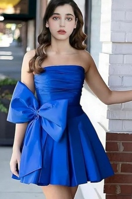 Royal Blue Cocktail Dresses Short | Simple Prom Dresses Cheap