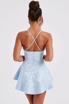 Sky Blue Cocktail Dresses Short Cheap | Prom Dresses Simple_9