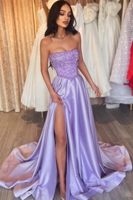 Lilac Abiballkleider Lang Mit Glitzer Ballkleider Abendkleider Schlicht