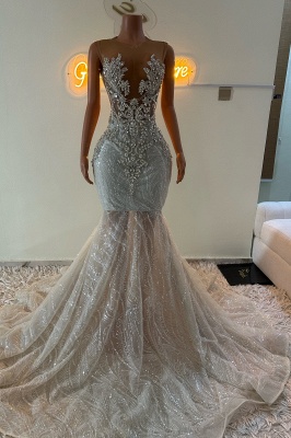 Designer Evening Dresses with Glitter Prom Dresses Mermaid_4