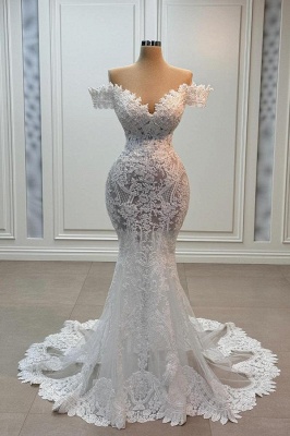 Beautiful Wedding Dresses Mermaid Lace Wedding Dress Cheap