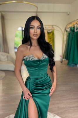 Designer Prom Dresses Long Green Evening Dresses Ball Gowns Online_3