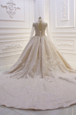 Hochzeitskleider Prinzessin Glitzer | Brautkleider mit Ärmel_5